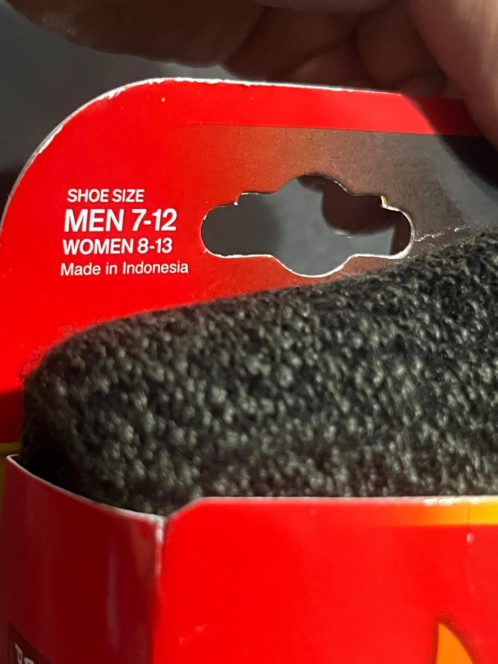 NWT Heat Holder Unisex Thermal Socks - Black/Grey Sz W 8-13 & M 7-12